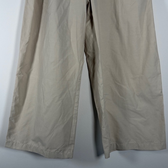 NWT Calvin Klein Cream Wide-Leg Pants Croppes - Picture 3 of 8